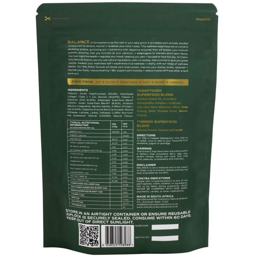 CHEMISTRY NATURAL SCIENCE - BALANCE 375G