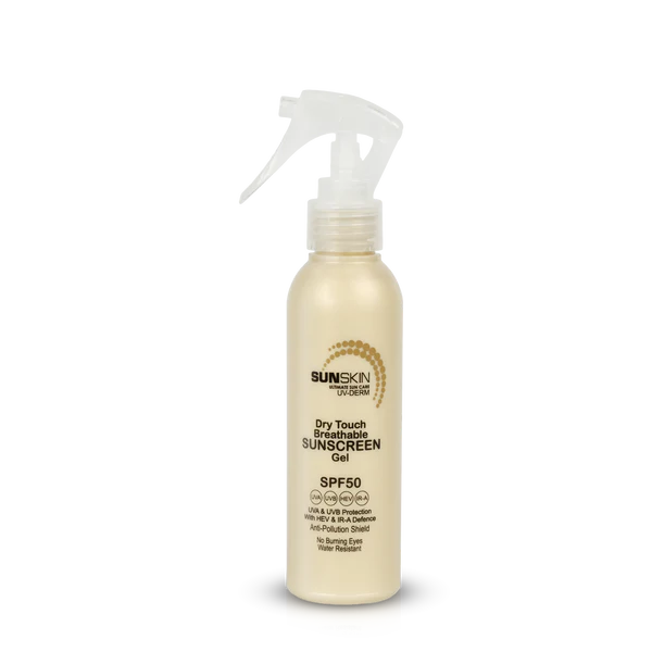 SUNSKIN SPF50 FACE & BODY SPRAY DRY TOUCH 150ML (CHAMPAGNE BOTTLE)