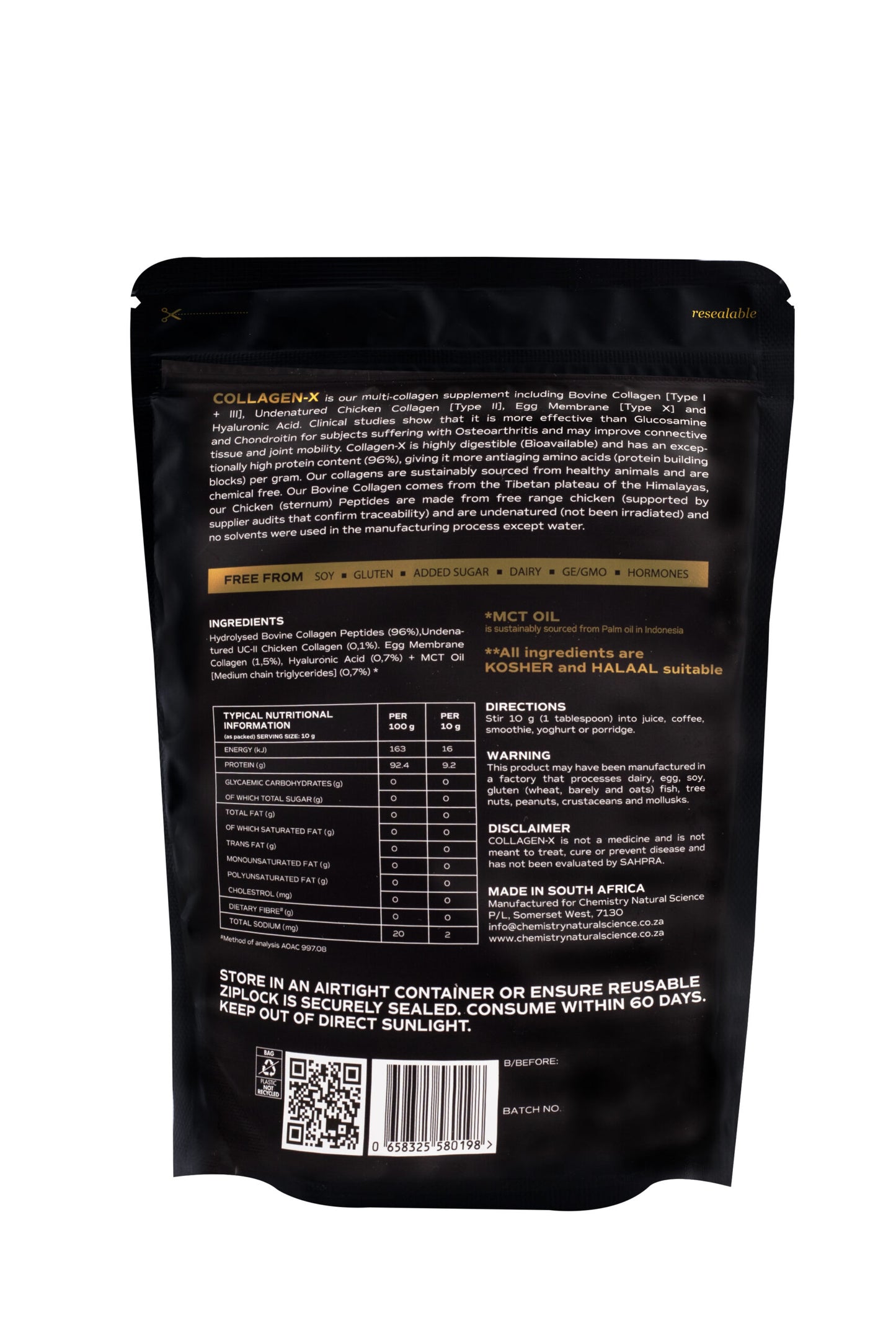 CHEMISTRY NATURAL SCIENCE COLLAGEN-X 300G