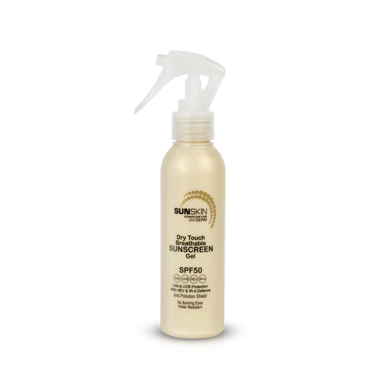SUNSKIN SPF50 FACE & BODY SPRAY DRY TOUCH 150ML (CHAMPAGNE BOTTLE)